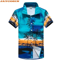 JAYCOSIN 2019 New Short Sleeve shirt Men Summer Mens Hawaiian Shirt Male Casual Printed Beach Shirts Short Sleeve S-5XL 2024 - buy cheap