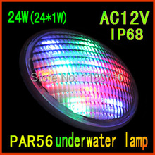 Single Color 24W Par56 led swimming pool light 24*(1W)pcs underwater led pool light led Factory direct sale free shipping 2024 - buy cheap