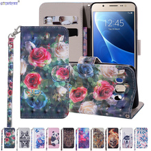 Stand Case Para Samsung Galaxy J5 2016 J56 Pintura Capa de Couro Da Aleta Bonito 3D SM-J510F/SM-J510FN DS/DS equipado Wallet Casos de Telefone 2024 - compre barato