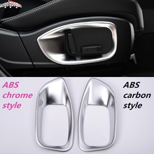 ABS carbon fiber or chrome style For Jaguar XE XF F-pace upgrade accessories Seat adjust Button Frame Cover Sticker Car-styling 2024 - buy cheap
