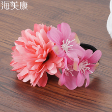 Haimeikang-bandas elásticas para el pelo para niña y flores de Gasa, accesorios para el cabello, gomas de goma, pasadores, de niña 2024 - compra barato