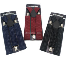 Man suspenders Men's braces Jacquard weave 3 clips elastic  bretelles adult quality ligas Tirantes Free shipping 2024 - buy cheap
