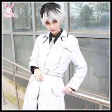 Аниме Tokyo Ghoul RE Косплей Kaneki Ken Cos униформа для вечеринки на Хэллоуин комплект (рубашка + пиджак + брюки + галстук + ремень) 2024 - купить недорого