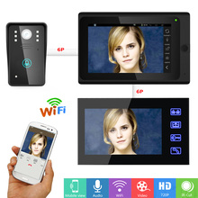 720P 7" 2 Monitors Wired /Wireless Wifi  Video DoorPhone Doorbell Intercom System with  IR-CUT HD 1000TVL Wired CCD Camera 2024 - buy cheap