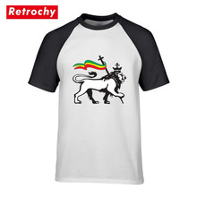 Rasta Lion Of Judah Reggae T-shirt Roots Jamaica King Flag Men's T Shirt Top seller Digital Printed Casual Tshirts Colorful Tees 2024 - buy cheap