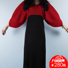 HOT SELLING Miyake V-neck pleated one-piece dress  clothing elegant  IN STOCK 2024 - buy cheap