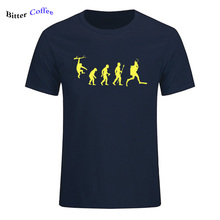 Новые забавные Дайвинг Эволюция печатных футболка для мужчин рисунок под индивидуальный заказ Забавный Дайвинг Эволюция мужская футболка, хлопковая футболка с короткими рукавами 2024 - купить недорого
