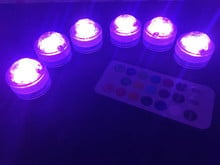 Luz de chá submersível com controle remoto 240 m 3528smd, lâmpada de vela leve para decoração de vasos e festas de casamento com cores 2024 - compre barato