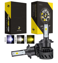 Juego de faros LED K9 de 3 colores cambiantes H7, H1, H3, H4, H8, H9, H11, 9005, 9006, 9012, 3000K, amarillo dorado, 4300K, 6000K, antiniebla blanco, 1 Juego 2024 - compra barato