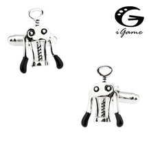 iGame Corkscrew Cufflinks Unique Red Wine Opener Design Quality Brass Material Free Shipping 2023 - buy cheap