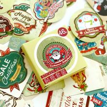 46 pcs/pack Santa Claus Happy Holiday Label Stickers Set Decorative Stationery Stickers Scrapbooking DIY Diary Album Stick Lable 2024 - buy cheap