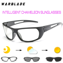 Gafas de sol fotocromáticas para hombre, lentes de sol polarizadas con decoloración de camaleón, cuadradas sin montura, 2018 2024 - compra barato
