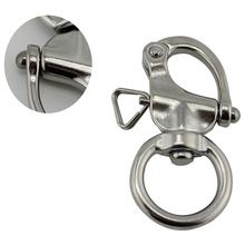 65mm Stainless Steel Round Hand-operated Rotary Spring Shackle Shackle Snaps Swivel Rigging Silver Drop Shopping 2024 - buy cheap