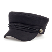 Fashion Blank Black High Quality Newsboy Caps for Women Spring Autumn Winter Hats Felt Cap Winter Ladies Black Hat Beret Cap 2024 - buy cheap