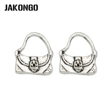 JAKONGO Antique Silver Plated Women Bags Charms Pendant for Jewelry Making Earrings Bracelet Accessories DIY 13x15mm 20PCS/lot 2024 - buy cheap