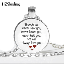 Ожерелье-сувенир для выкипания ребенка, украшение из стекла, купольное ожерелье, HZ1 2024 - купить недорого
