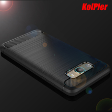 Kolpler capa para samsung j510 capa de silicone escovado, amortecedor para samsung galaxy j5 2016 embutido capa de celular 2024 - compre barato