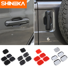 Shineka adesivos de decoração automotiva, para jeep wrangler jl 2018 + maçaneta da frente e trás da porta, tigela, jeep wrangler jl 2024 - compre barato