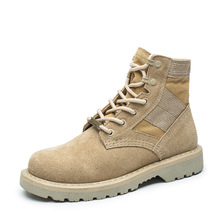 Botas al aire libre para hombre, botas militares tácticas del ejército del desierto, botas de cuero para combate, senderismo, botas de montaña, zapatillas deportivas para escalar AA60623 2024 - compra barato