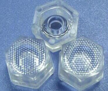 UAXW-12  Hexagon waterproof lens, degree: 45 , Lens size: 12X8.49mm, Surface: Bead , PMMA Materials 2024 - buy cheap