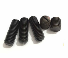 10pcs M8 carbon steel slotted set screws flat set screwheadless bolt  machine bolts length 8mm-20mm 2024 - buy cheap