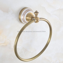 Towel Rings Antique Brass Towel Ring Towel Holder Bath Towel Bar Bathroom Accessories Home Decoration Nba575 2024 - buy cheap