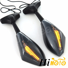 Espejo retrovisor LED de señal de giro integrado para Yamaha FZR600 1989-1999 YZF 600 1995-2009 YZF R1 R6 2000-2008 YZF-R6S 2006-2009 2024 - compra barato