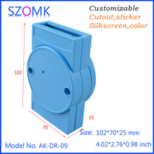szomk plastic electronics  enclosure for pcs box din rail junction box (4 pcs) 102*70*25mm blue color szomk enclosure boxes 2024 - buy cheap