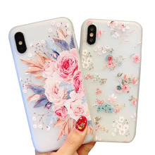 3D Relief Flower Case For on Huawei P10 P20 P30 lite Case Honor 8 8X 8C 8S 9 10 20 lite 20 Nova 2i 3 3i Soft Silicone Case Coque 2024 - buy cheap