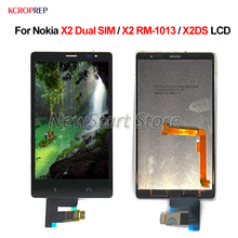Для Nokia X2 Dual SIM X2 RM-101 X2DS ЖК-дисплей кодирующий преобразователь сенсорного экрана в сборе 4,3 "Сменный аксессуар для Nokia X2 LCD 2024 - купить недорого