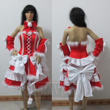 Disfraz de Lolita de los corazones de Pandora, Cosplay blanco y rojo de Alice, hecho a medida 2024 - compra barato
