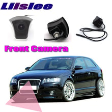 Liislee-câmera dianteira com logo, malha do capuz, para audi a3, 8p 2003 ~ 2012, controle manualmente, câmera frontal com canal 2024 - compre barato