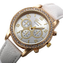 Модные часы Montre для повседневного использования femme 2019 Relogio роскошные женские наручные часы со стразами шашки кожаные кварцевые аналоговые женские наручные часы для ношения с платьем 2024 - купить недорого