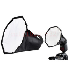 With Tracking number 20cm Octagonal Mini Flash Diffuser Soft Box for Digital SLR Camera (Black) 2024 - buy cheap