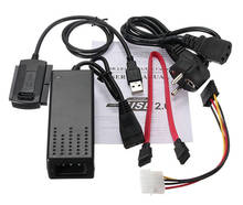 USB 2,0 для IDE SATA S-ATA 2,5 3,5 HD HDD адаптер конвертер кабель US Plug 2024 - купить недорого