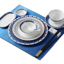 Bone China Dishes and Plates Sets High Quality Bone China Dinnerware Sets Ceramic Plate Porcelain Plate 2024 - buy cheap