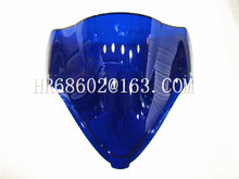 Parabrisas azul para motocicleta Suzuki Hayabusa GSX1300 GSXR 1300, 2008, 2009, 2010, 2011, 2012, 2013, 2014, 2015, 2016, 2017 2024 - compra barato