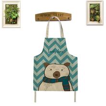 Kitchen Apron Tablier Digital Printed Bibs Cartoon Bear Pattern Pinafore Cooking Baking Party Cleaning Aprons For Women Avental 2024 - buy cheap