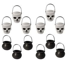 New Halloween Decor Black/White Candy Kettles Witch Cauldron Halloween Party Hanging Props 2024 - buy cheap