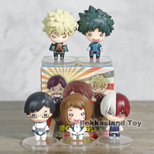 Figura de mascote do my hero academia, conjunto de 5 deku bakugo sapoto teola 2024 - compre barato