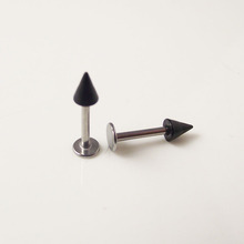 2pcs 16G 8mm Length Spike Stainless Steel Acrylic  Lip Ring Labret  Tragus Ear Piercing Body Jewelry Women 2024 - buy cheap