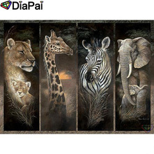 DIAPAI Diamond Painting 5D DIY 100% Full Square/Round Drill "Leopard giraffe" Diamond Embroidery Cross Stitch 3D Decor A24871 2024 - buy cheap