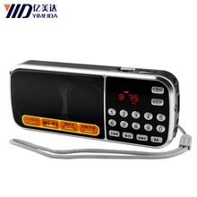 L-088-Radio FM inalámbrica, MP3, FM, dab, altavoz radyo, estéreo portátil, recargable, con pantalla LCD, compatible con TF 2024 - compra barato