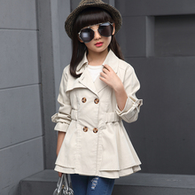 New  Girls Trench Coat Beige And Pink Color  Kids Jackets  Children Outerwear  Girls Jacket 6BCT118 2024 - buy cheap