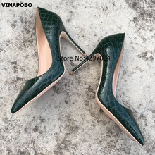 Dedo del pie en punta con foto real para mujer, serpiente verde, pitón, 2019mm, gran oferta de zapatos de boda, 120 2024 - compra barato