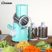 Round Mandoline Slicer Vegetable Cutter Manual Potato Julienne Carrot Slicer Cheese Grater Stainless Steel Blades Kitchen Tool 2024 - buy cheap