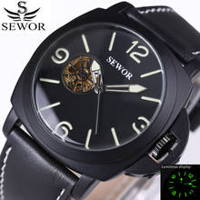 Luxury Brand Watches Men Wristwatch Military Watch Automatic Mechanical Watches Super luminous dial Leather Straps relogio 2024 - buy cheap