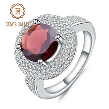 Gem's Ballet 925 Sterling Silver Engagement Cocktail Rings 3.15Ct Natural Red Garnet Gemstone Ring For Women Fine Jewelry 2024 - buy cheap