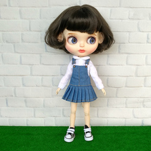 4 Colors new Blyth Doll Outfits Shirt Overall Bib Dress Clothes for Barbi Skirts for Blyth, Azone,Licca 1/6 Doll 2024 - buy cheap