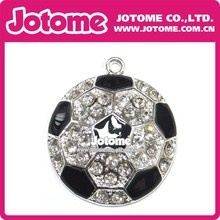 Hot sale world cup fan Crystal Rhinestone soccer/ football Pendant/charm for diy necklace 2024 - buy cheap